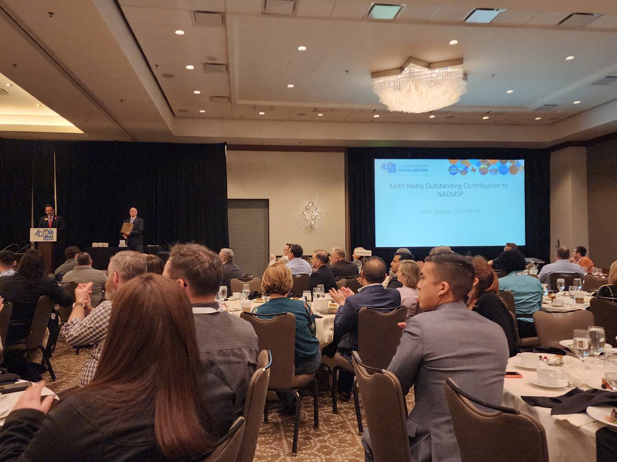 Remle P. Crowe, PhD (@rpcrowe) on Twitter photo Congratulations <a href="/MTaigman/">Mike Taigman</a> on the Keith Neely Outstanding Contribution award at #NAEMSP2024!! Your work has and continues to help all of us improve!! Congratulations <a href="/MTaigman/">Mike Taigman</a> on the Keith Neely Outstanding Contribution award at #NAEMSP2024!! Your work has and continues to help all of us improve!!