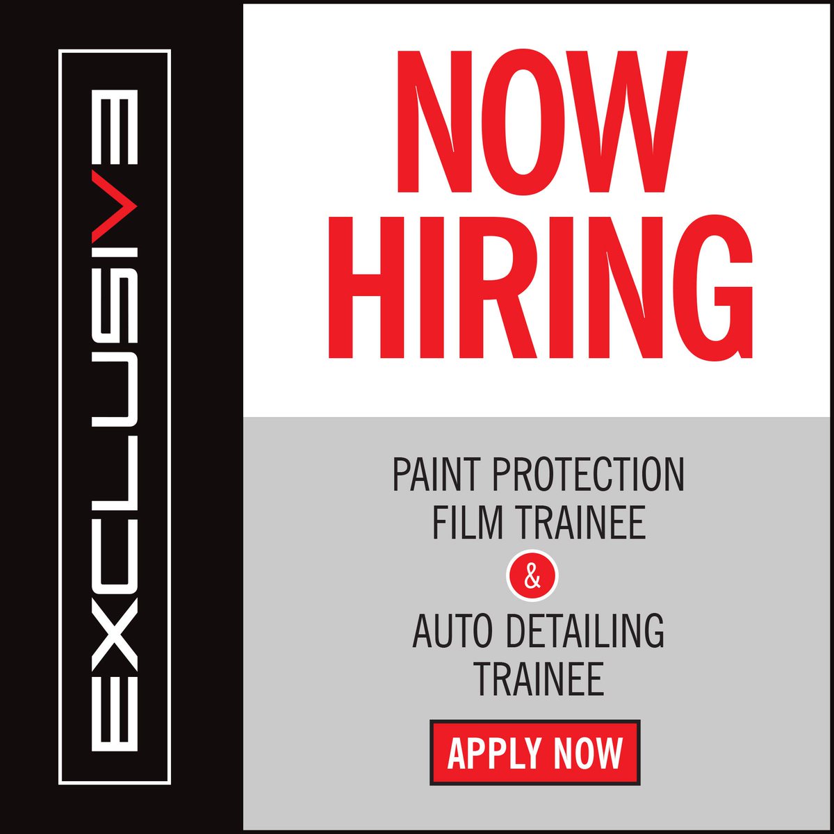 exclusivedetail's tweet photo. Join our team and be part of something great! #hiring #opportunity https://t.co/JqnBSQuqN1