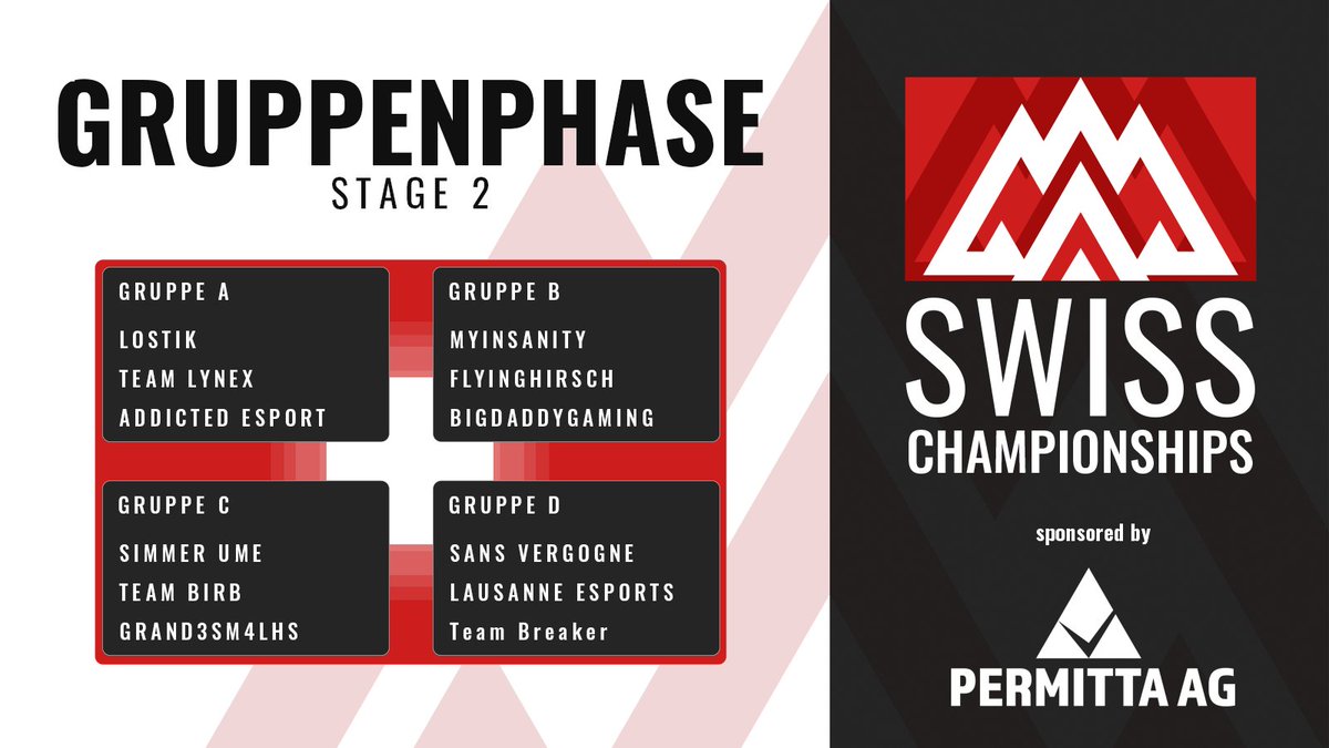 eSportsCH's tweet photo. Was für geile Gruppen haben die denn da hingezaubert? 
Wir freuen uns schon auf die Gruppenphase! Nächsten Samstag, ab 13:00Uhr geht es hier wieder rund! Es wird geil! Nicht verpassen! 

Auch hier: https://t.co/BEfhYD6ljJ https://t.co/vfOCA93xzX
