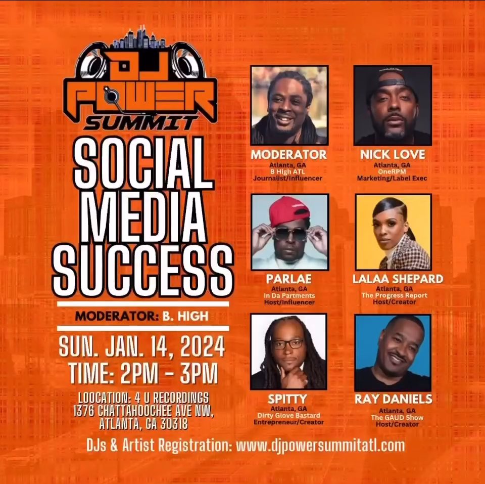 LalaaShep's tweet image. Pull up me tomorrow Sunday, January 14th to get some free game at the #DJPowerSummit! 💯😎 Then join us MLK Day for @coalitiondjsatl 16 year anniversary concert! 

#LalaaShepard 
#CoalitionDJs 
#DJs
