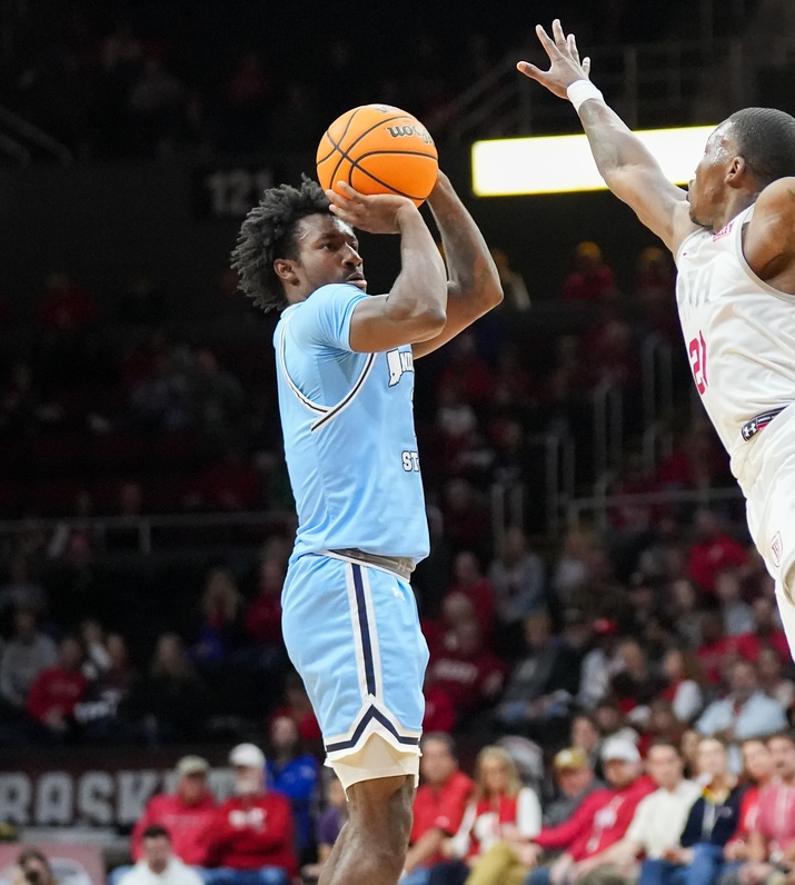 IndStBasketball's tweet photo. .@IjSwope goes 6-6 from the 3-point line in the first half, tying his single-game high of 6 👌's at Michigan State in December 2023.

#MarchOn | #Kaizen https://t.co/Ku8uCZpBjk