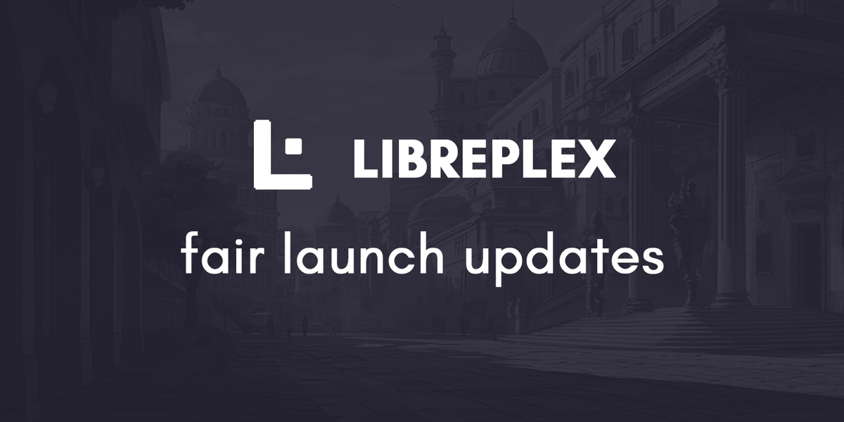 LibrePlex (@libreplex) on Twitter photo Announcing the LibrePlex Fair Launch Update!
Introduces 2 new features to the Fair Launch program:
1. Token2022 Support - you can now mint SPL20s using the Token2022 standard. This is the fee-free and permissive NFT standard made by <a href="/solanalabs/">Solana Labs</a>. This will reduce the cost of Announcing the LibrePlex Fair Launch Update!
Introduces 2 new features to the Fair Launch program:
1. Token2022 Support - you can now mint SPL20s using the Token2022 standard. This is the fee-free and permissive NFT standard made by <a href="/solanalabs/">Solana Labs</a>. This will reduce the cost of