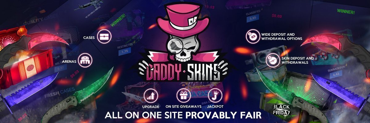 🥶15$ Daddyskins Balance Giveaway🥶

✅follow me &amp; <a href="/DaddyskinsCSGO/">DaddySkins</a>
✅rt + tag a friend

🕒2 days