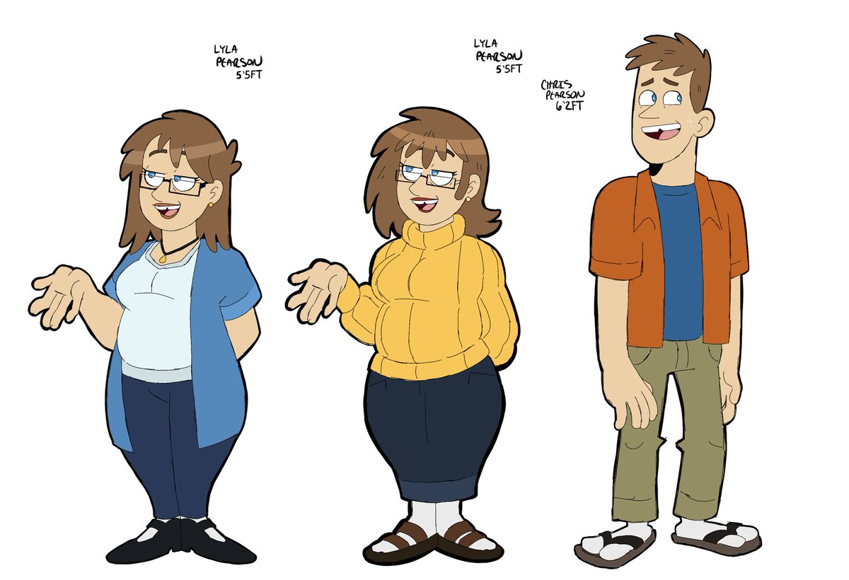ArkansasUnder's tweet photo. Dan vs Parents [concepts ideas] 
Designs I’ve had on the back burner for a while now, tried to emulate the shows style as close as I can https://t.co/3ENS6j6xSQ