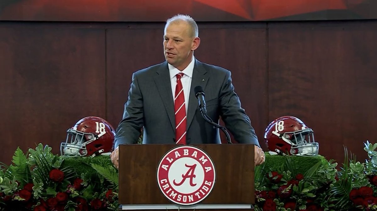 SPG9814's tweet image. Our Coach @KalenDeBoer absolutely nailed that press conference. We’re in good hands 🐘🐘#RollTide