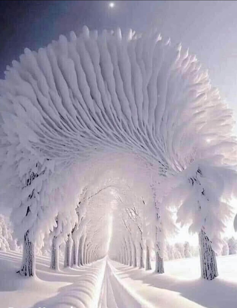The glorious effect of wind and snow from the hand of God in Finland! 🙌
