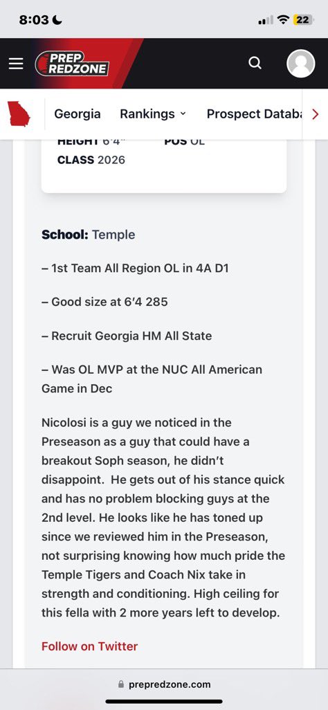 BIGDOM600's tweet photo. Thanks to @PrepRedzoneGA for the write up!!!! Junior season loading….💪🏻⏳@CNix86 @esilva7373 @chrisar72601501 @SMcDowell79 @Coach_Dyer15 @DevinLord5 @CoachStrick1 @NwGaFootball @GradickSports @RecruitGeorgia @deucerecruiting @temple_tigers https://t.co/Fc1yArTXq3