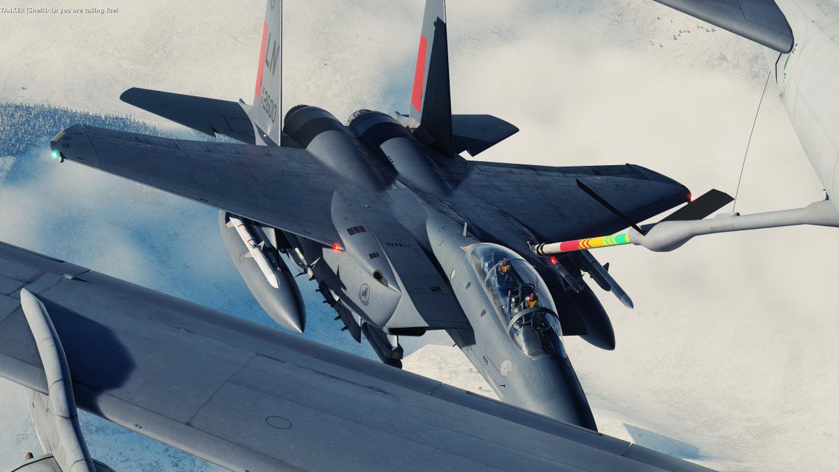 SpectreBit_'s tweet image. The art of AAR #DCS #F15E #flightsim