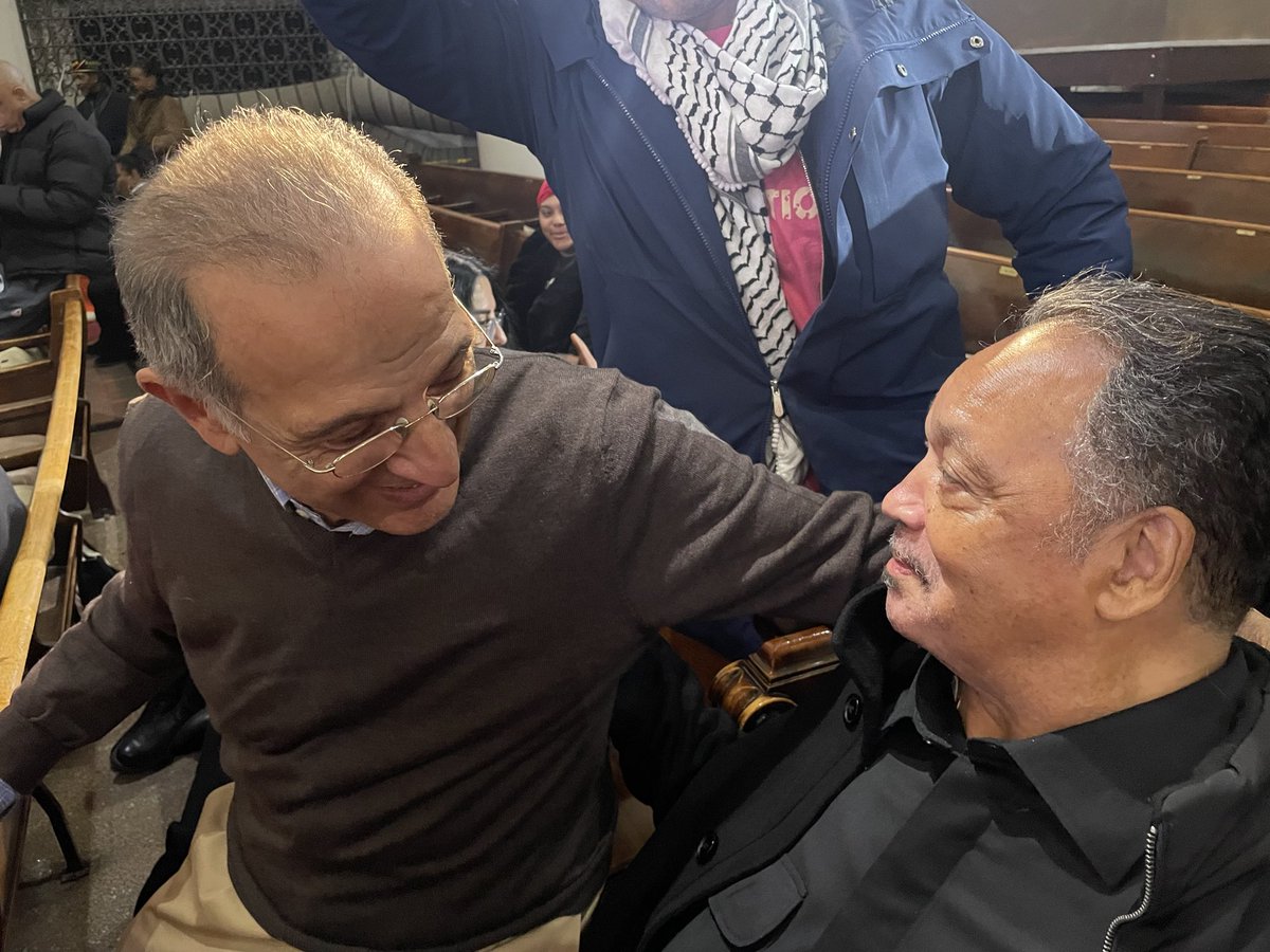 .⁦@RevJJackson⁩ was the first presidential candidate to raise the issue of Palestinian human rights. I was proud to be by his side 40 years ago. And just as proud to be w/ him at our Summit on Gaza demanding: ceasefire, aid to Palestinians, & conditions on arms to Israel