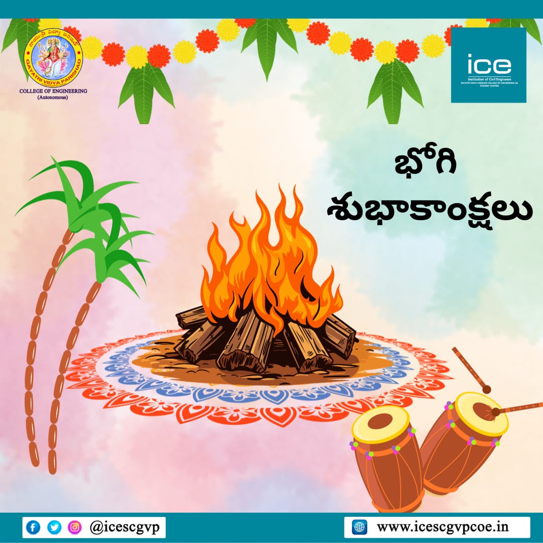 Icescgvp's tweet photo. Bhogi🧡 is a significant festival celebrated in South India and it holds deep cultural and religious significance🎊. 

Regards
ICE (UK)
GVPCOE https://t.co/SrDxkUhPTc