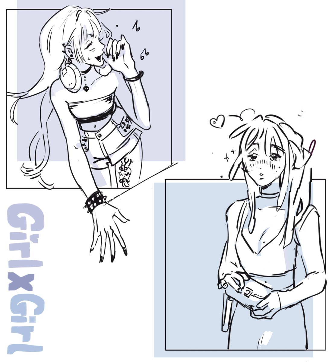 murakoneko's tweet photo. some oc art 🫣🩷
eri and simone ( ꈍ ᴗ ꈍ)

#girlxgirl #ocart #doodles #art https://t.co/Z0r3vmAJLq