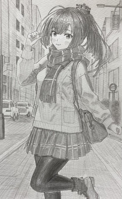 お散歩中の秋月さんです。  #艦これ #秋月