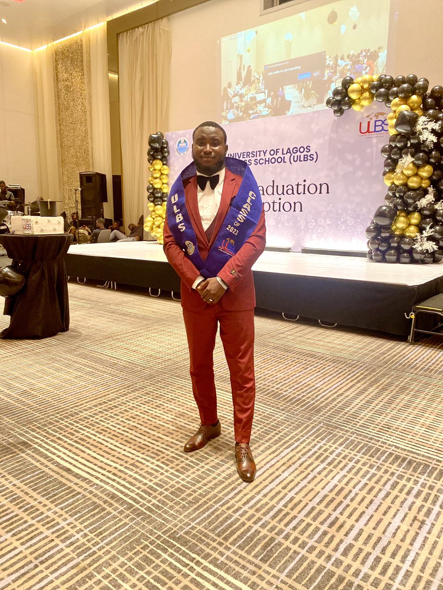 AkanoMula's tweet photo. AlhamduLillah!

Another milestone reached. Which of the favours of Allah will I deny? 

#MSc  @ULBSng @UnilagNigeria https://t.co/ssTqXcd6yk