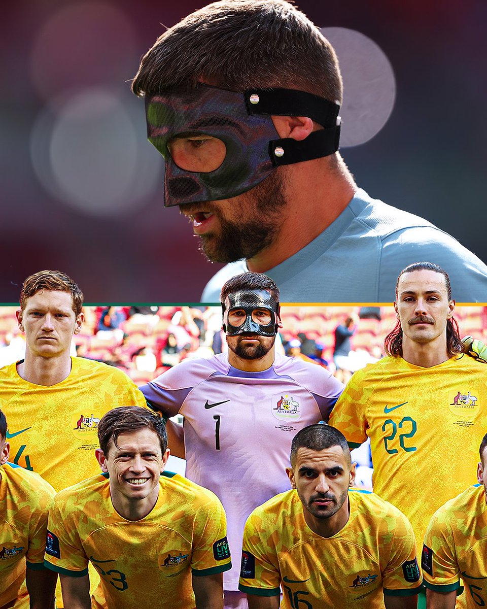 keepupau's tweet image. In December, @MatyRyan had surgery on a fractured cheekbone - leaving him in a race against time to be fit for the Asian Cup.

A month later, he started Australia’s opening game of the tournament - sporting a new look and keeping a clean sheet in a 2-0 win 🙌

A superb recovery…