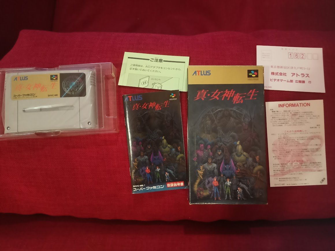 freefiona85's tweet photo. 13th Day of #365DaysOfGaming is #FioSharesGames on #ShareYourGames
Shin Megami Tensei(SNES), the third game in Megami Tensei~ Has all the bases of modern SMT mainline (dungeon crawling, demon summoning, fusion, negotiations and recruitments)!
#SMT #RetroGames #SNES #Sufami https://t.co/xN6TfJ372q