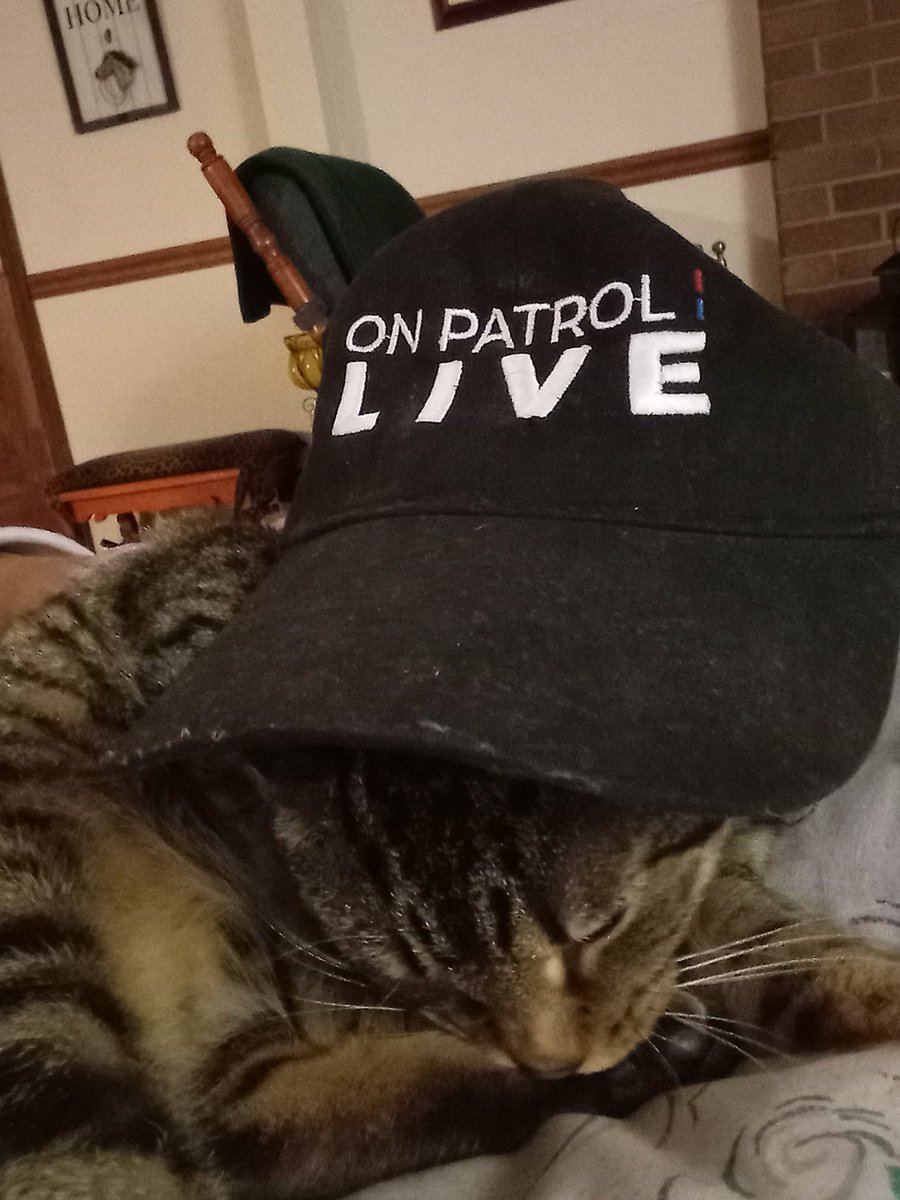 Sayge took my hat! She said she was ready for FirstShift and an all new episode of OPLive only on Reelz!#OPLive #OPNation #felineofthenight @OfficialOPLive @ReelzChannel