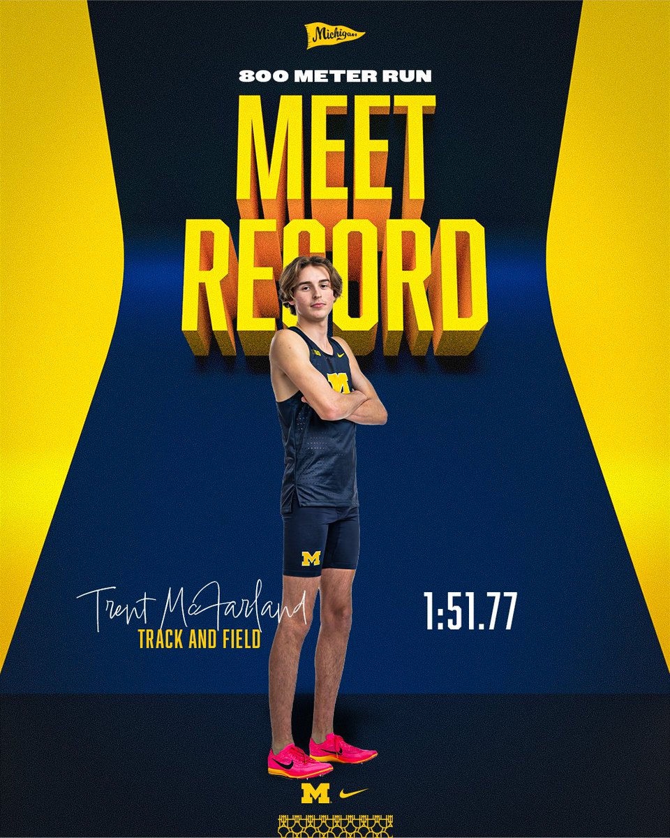 UMichTrack's tweet photo. Two meet records in our season opener 😤 https://t.co/t2EHrMqJeL