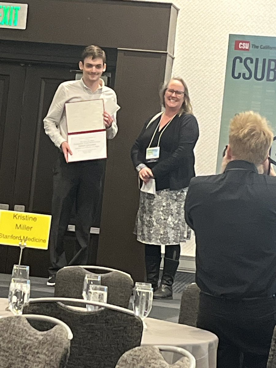csula_echem_yw's tweet photo. So proud of all my students, Tammy, Samuel, Tony, and Jimmy, who presented at CSU ANNUAL BIOTECHNOLOGY SYMPOSIUM. And big congratulations to Samuel in winning the Glenn Nagel Undergraduate Student Research Award! #csubiotech https://t.co/w5yOt5Xlsl