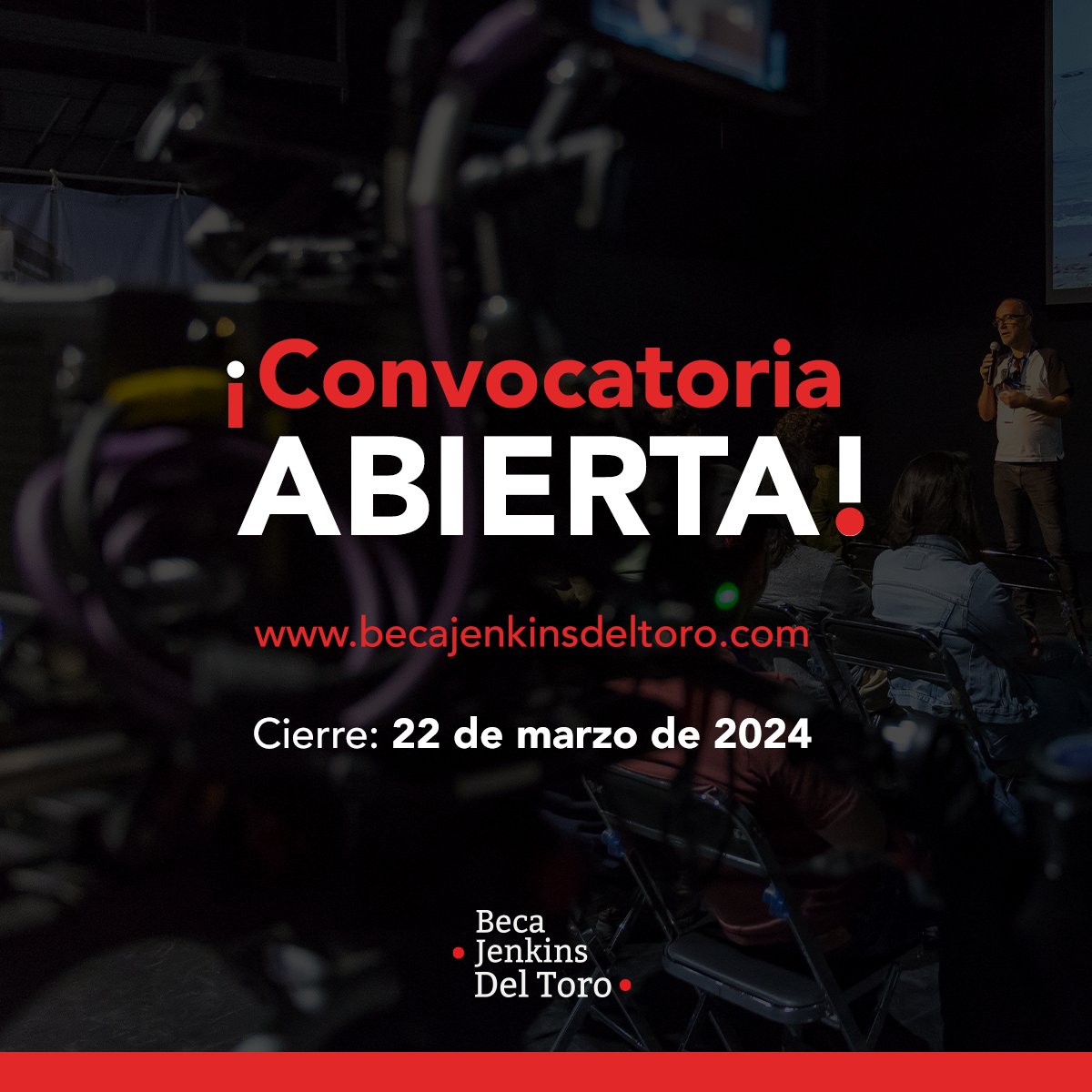 La #BecaJenkinsDelToro nace con el propósito de fomentar el desarrollo del arte cinematográfico mexicano a través de la formación de sus creadores.

Aplica a la convocatoria para estudiar cine en cualquier parte del mundo. 🌎🎞️

Más información en becajenkinsdeltoro.com