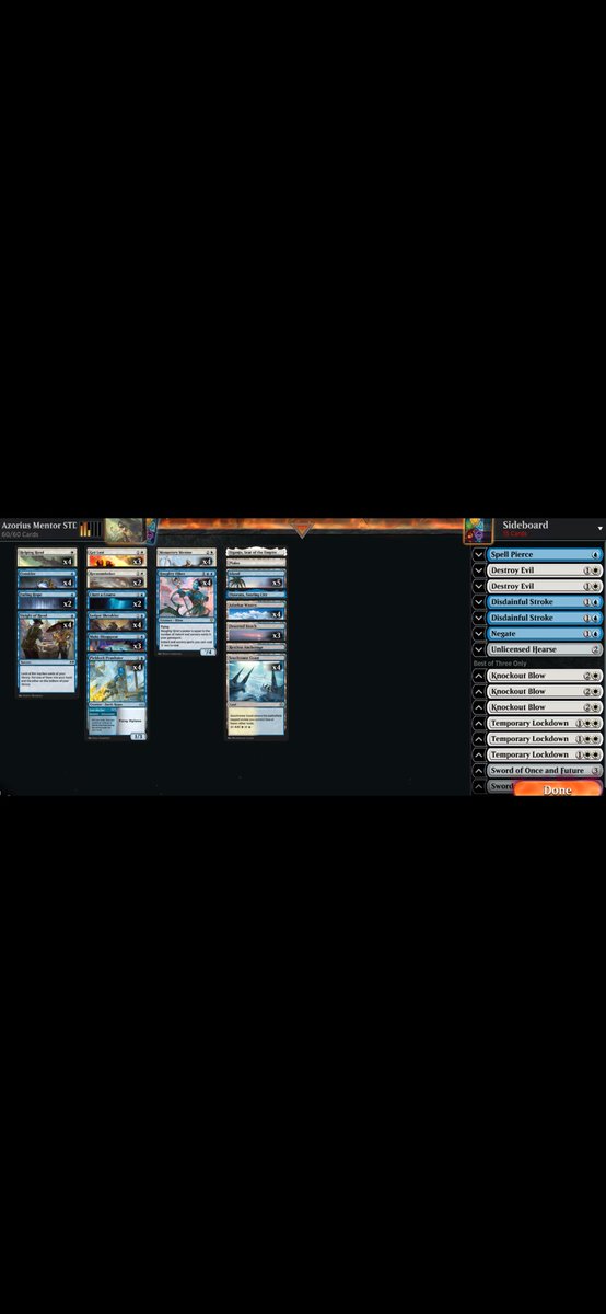 Won the RCQ at the South Orlando Coolstuff with UW Mentor. Deck is great. Got from Plat to Mythic losing one match.