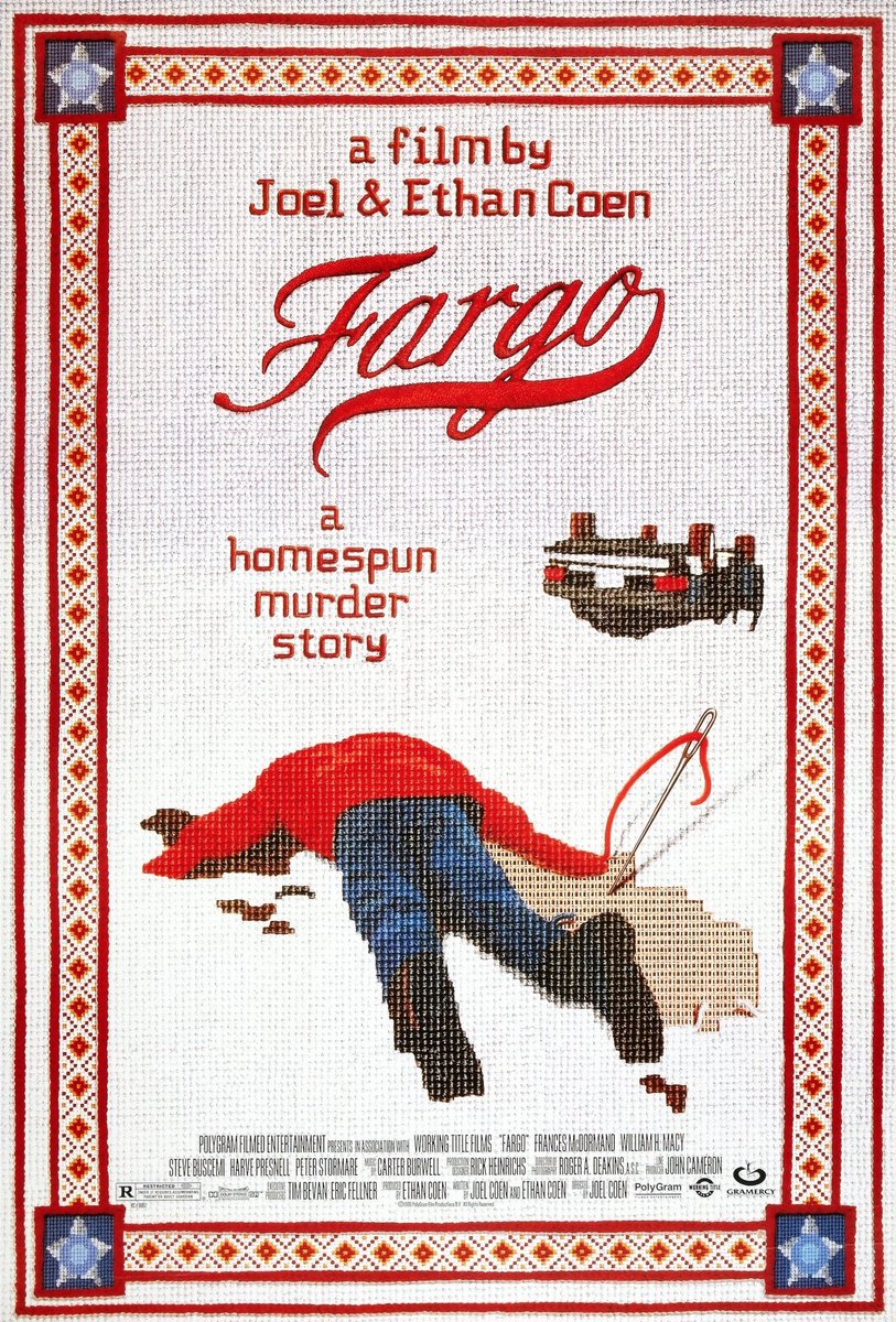 Now Watching - Fargo (1996) written & directed by Joel & Ethan Coen. Director of Photography Roger Deakins. #Fargo #RogerDeakins #CoenBrothers