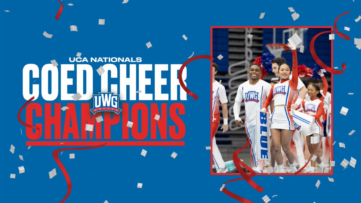 UWGAthletics's tweet photo. CHAMPIONSHIP #30 IS COMING HOME TO CARROLLTON‼️🏆🎉 Congrats, @UWGCheer!

#WeRunTogether https://t.co/QoqsdN2JSH