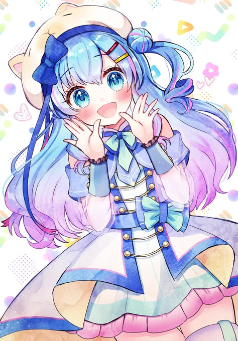 水城あくあさん 納品しました!可愛い〜 #にゃひあーと #Skeb