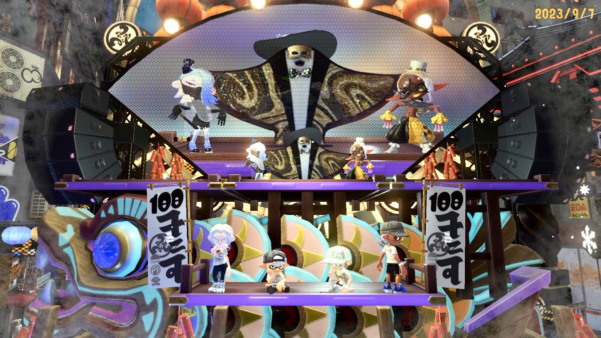 hana10n's tweet photo. フェス2日目ᔦꙬᔨ三ᔦꙬᔨ

まさかの、また100倍マッチきて
朝イチ勝利してきました.ᐟ.ᐟ 🙌🏻✨
連日勝ててうれしー♡ʾʾ

2日目のお神輿の方が
更に豪華なんだねᔦꙬᔨ

#スプラ3 #スプラ3フェス 
#スプラトゥーン3フェス https://t.co/BcZ7FUJVrv