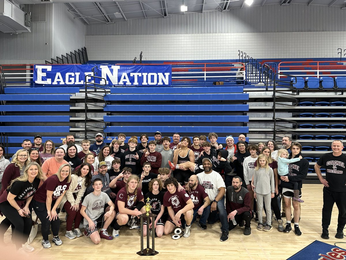 HC_Wrestling1's tweet photo. The Colonels are 3A Section 1 Sectional Duals Champions!!! https://t.co/iW0bdXsMcp