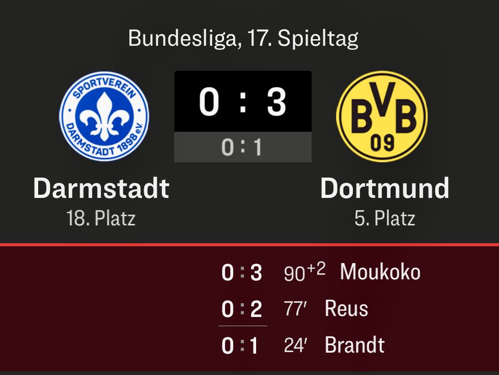 StadtwerkeDO's tweet photo. Das nennt man dann wohl einen gelungenen Abschluss der Hinrunde und Auftakt ins neue Fußball-Jahr 👍💪🖤💛! Die 21-Gruppe gratuliert dem #BVB @BVB zum Sieg in Darmstadt. So darf‘s gerne weitergehen! 🍀#D98BVB #SVDBVB https://t.co/Qa6UMKutyl