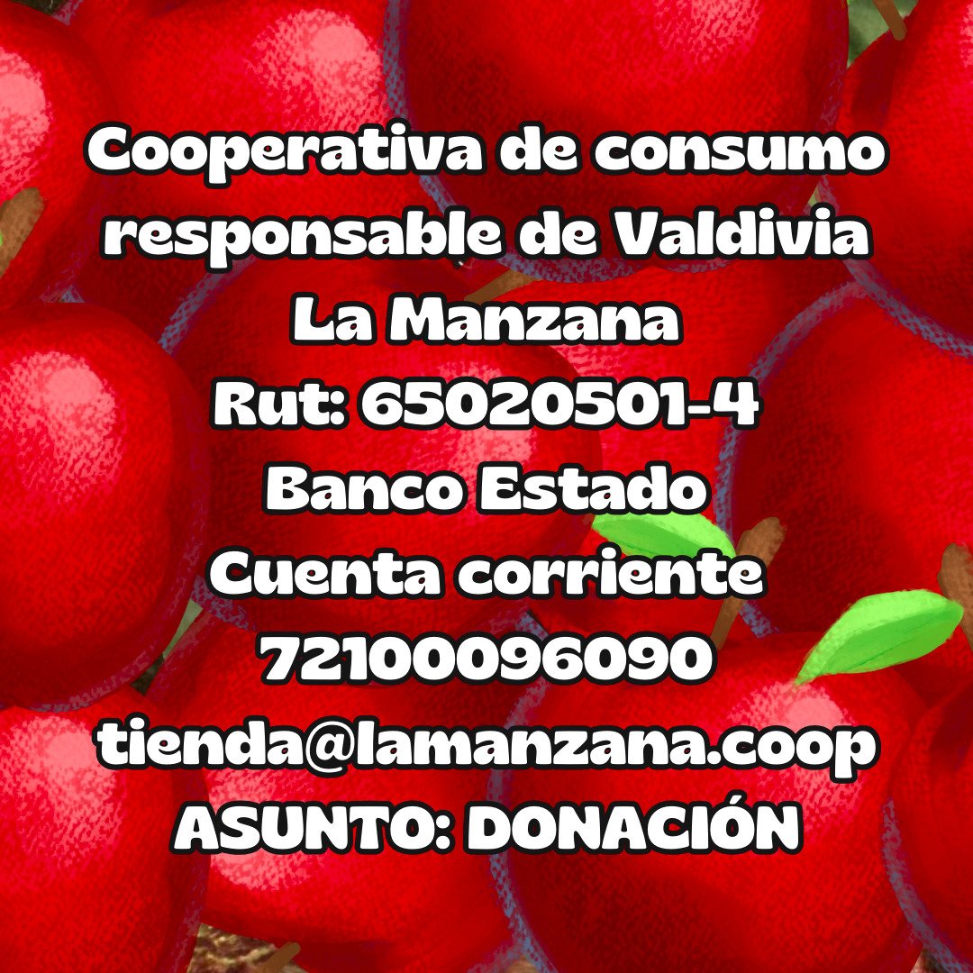 caroschick's tweet photo. #ValdiviaCL ¡La manzana renaciendo de las cenizas!
Necesitamos recaudar fondos para seguir funcionando.
Agradecemos apoyar y difundir 🍎💜 https://t.co/volFrXLZx6