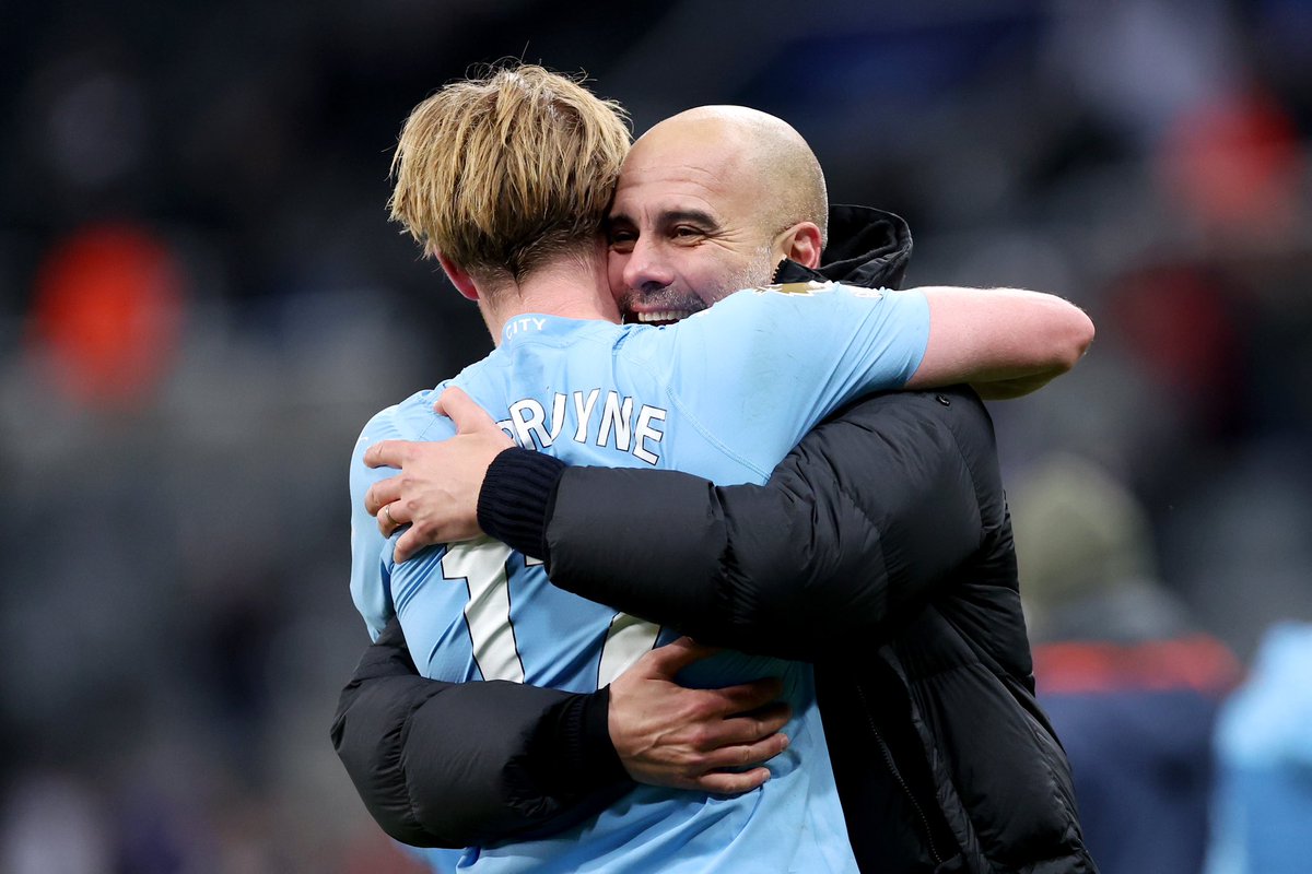 FabrizioRomano's tweet photo. 🔵 Pep Guardiola: “This team is hungry and wants to win the PL title again”.

“Kevin de Bruyne is pure talent. It’s not about tactics, it’s about talent”. https://t.co/WD6P4K4kw9