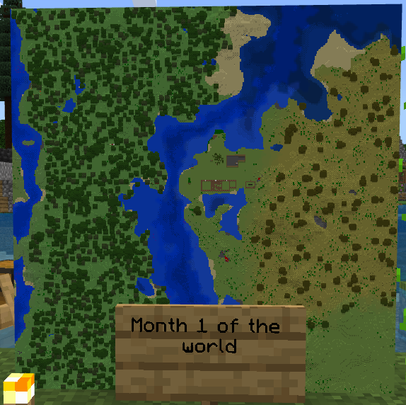 FandomeMadness's tweet image. Made a Minecraft world for 2024 and I'm going to track progress on a map this is what i have so far the month two will change because its not time yet I just wanted a comparison. #Minecraft #Map #Worldprogress #Survival #Hardmode