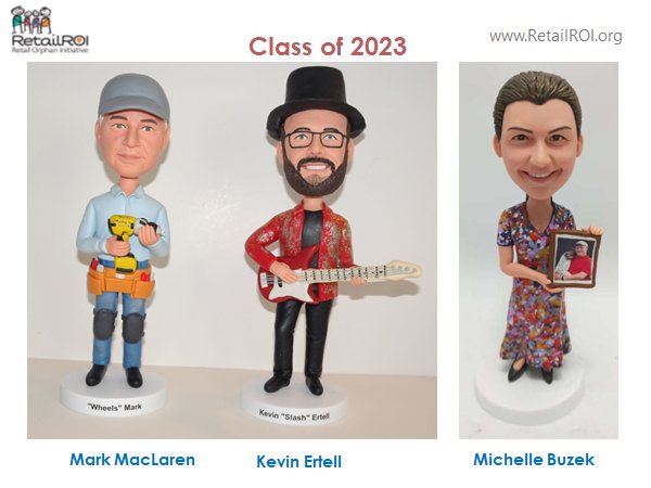Congratulations to this year's  <a href="/RetailROI/">RetailROI</a>  Bobblehead recipients! Well deserved! Thanks to all who sponsored as and attended, close to $400k raised today for vulnerable children. Great keynote from RunDMC Darryl McDaniel about adoption and Foster Care #roiss #NRF2024 <a href="/JeffPR/">Jeff Roster</a>