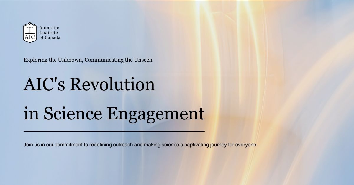 AntarcticCanada's tweet photo. Redefining Outreach: #ScienceCommunication

AIC is not just exploring the unknown; we are revolutionizing #ScienceCommunication! 💬

#AIC's innovative multimedia initiatives are making complex research accessible and engaging for all 🔭

#EngagingScience 🧩
#Innovation #Science https://t.co/Ozaw4mtFRL