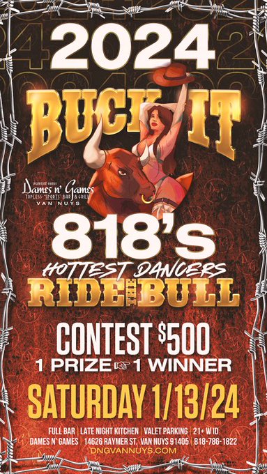 Tonight in Van Nuys.  Ladies, come in and win $500. 😁 https://t.co/V1ihibVepp