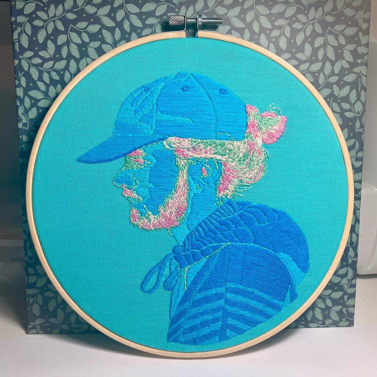 AbiFaeleaf's tweet image. Today I finished my embroidery of Good Faith by @madeon after 3 months off-and-on. A definite challenge, but I’m happy with how it came out! A perfect counterpart to my Nurture hoop.

#madeon #goodfaith #embroidery #needlework