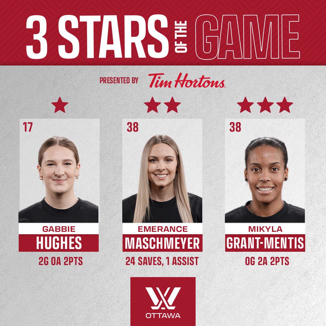 3 ⭐️'s, 3 Ottawa girlies 💅

PWHL Ottawa x <a href="/TimHortons/">Tim Hortons</a>
