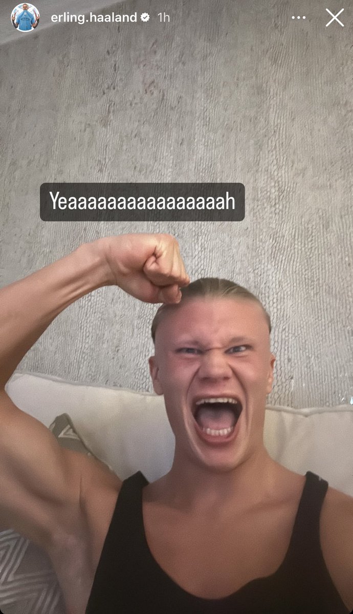 elchiringuitotv's tweet photo. 🤣 Será, probablemente, la publicación más VIRAL del fin de semana. 

😅 @ErlingHaaland ENLOQUECE con la victoria de su equipo en el descuento...

🗣 "¡Necesito un chupito después de esto...!" https://t.co/hdkRfYtB1K