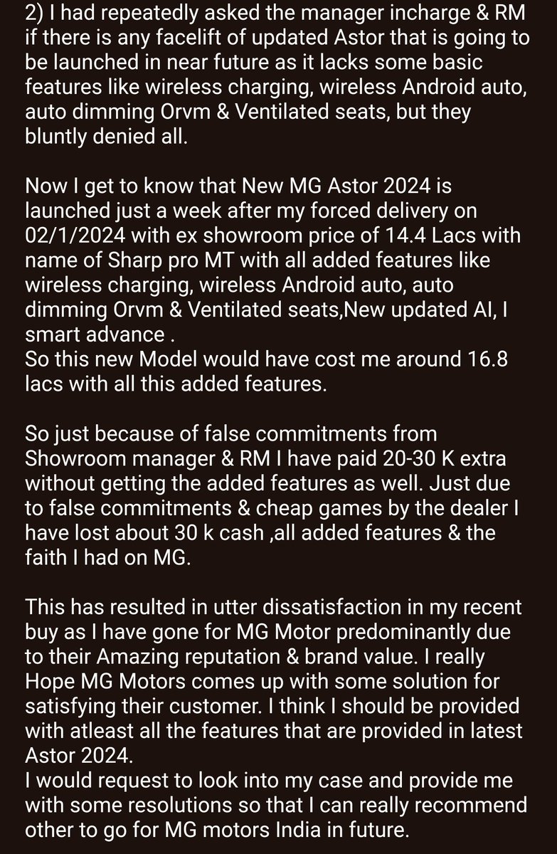 titresagar's tweet photo. @MGMotorIn Need Urgent help on the matter. https://t.co/7ZzH6J06Xy