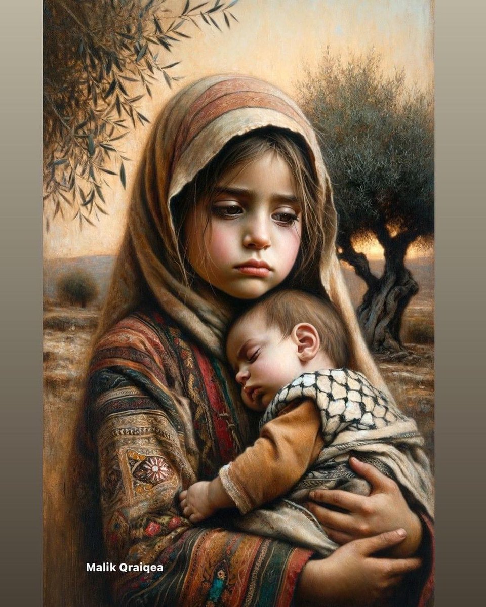 Astridueil's tweet photo. In G4za children are forced to grow up quickly, little girls often turn from daughters into mothers of their lil siblings 💔 https://t.co/hhLQAF9OyO
