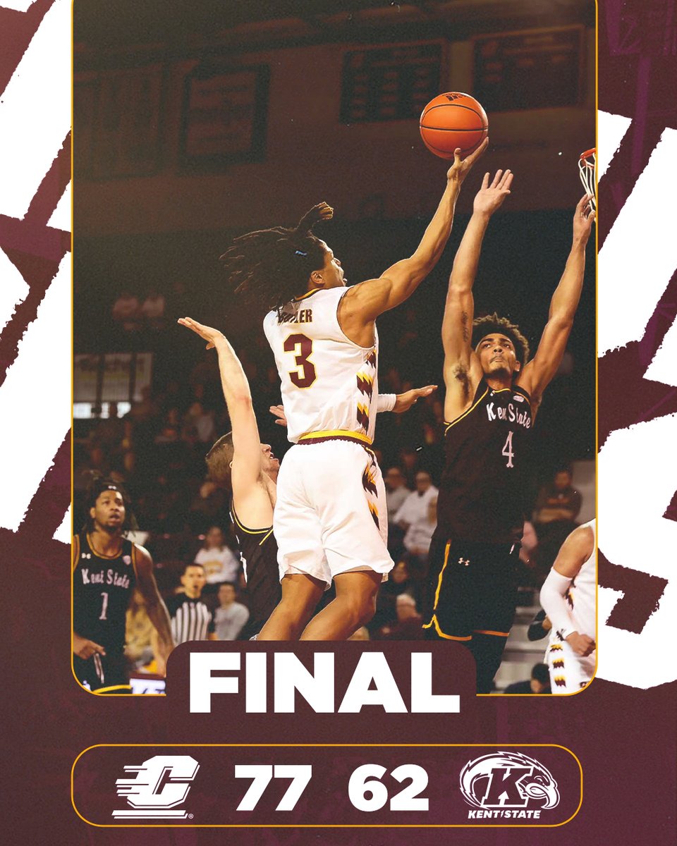 3️⃣ in a row ‼️ We down Kent State in McGuirk Arena! See you HERE on January 19th when we host Toledo at 7 p.m. #FireUpChips🔥⬆️🏀