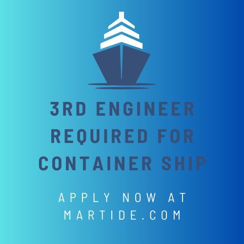martide_jobs's tweet photo. Contract: 1 Month
Embarkation: ASAP
Salary: $3,300 - 3,600 USD
Company: SeaCrest Maritime Management
Click Here to Apply: https://t.co/F5CKLVrnZ0
#seafarerjobs #seamanjobs #seamenjobs #jobsatsea #jobsonships #shipjobs #3rdengineerjobs #thirdengineerjobs #3rdengineer #thirdeng https://t.co/5SQvp5fCeO