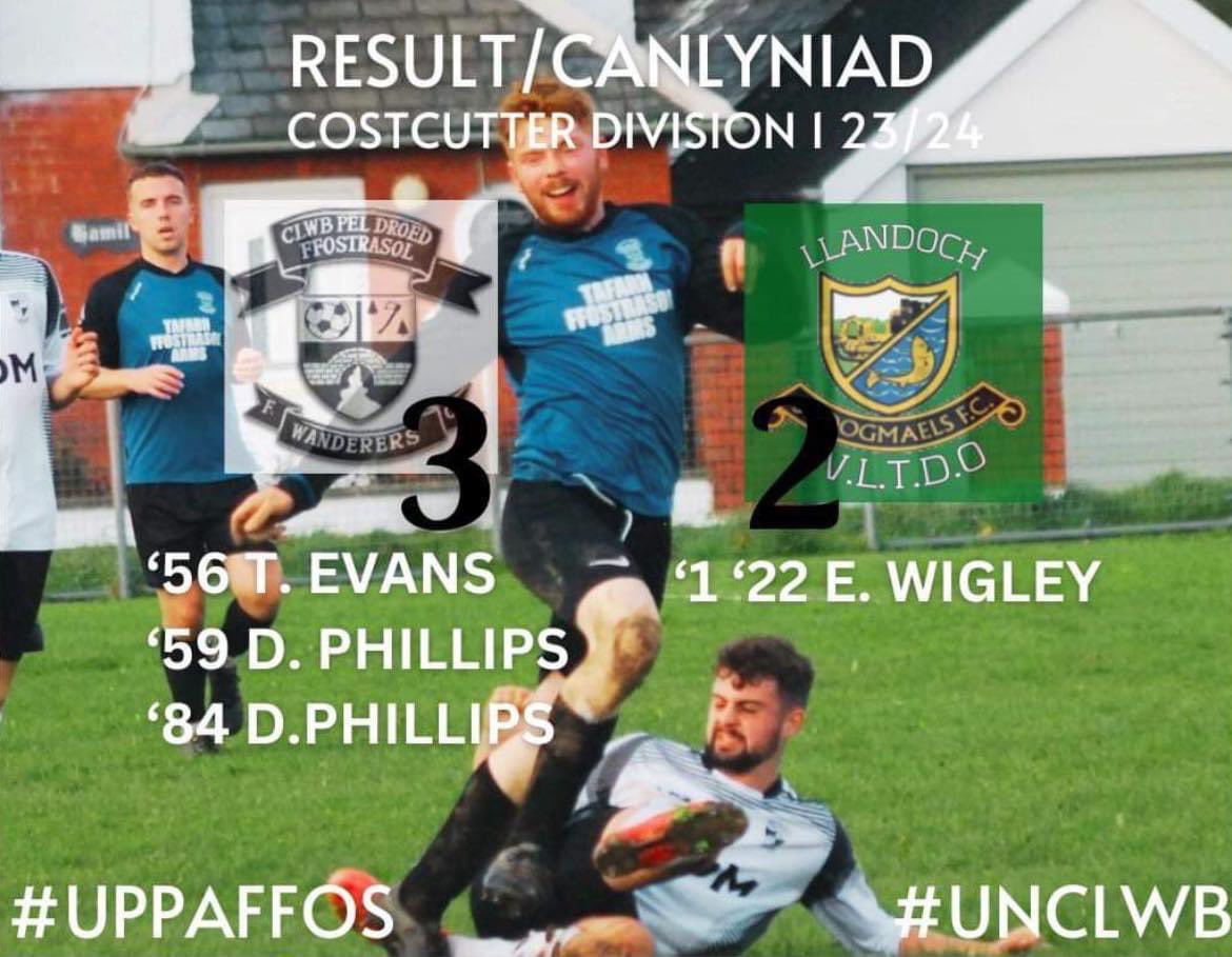 Canlyniadau cymysg gan y ddau dîm. Y tîm cyntaf yn neud yn hynod o dda i ennill 3-2 ar ôl mynd 2-0 lawr yn y 20 munud cyntaf. Llwyddodd y bechgyn i droi pethau o gwmpas yn yr ail hanner diolch i beniad Tomos Evans a cwpwl i Dafydd Phillips👏🏻
