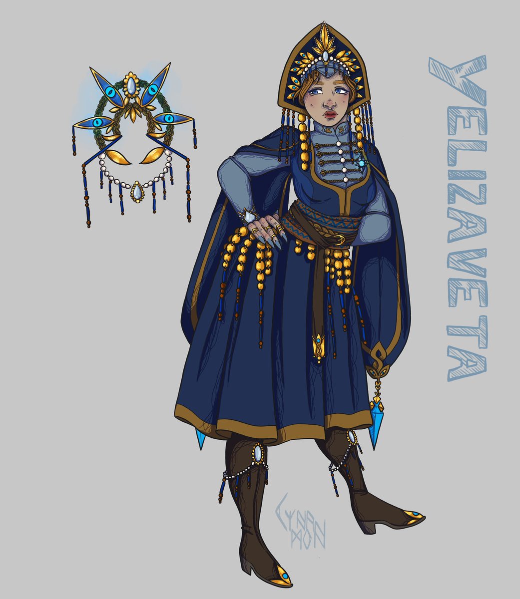 My genshin OC Yelizaveta. She is a librarian in Fatua. Try not to return books on time and you will know her wrath.
#genshinoc #GenshinImpact