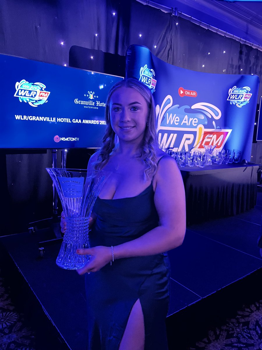 wlrfm's tweet photo. Huge congratulations to Laoise Forrest on receiving the Kevin Casey Award as emerging young GAA player of 2023. #gaaawards https://t.co/9MmJbQZ4v4