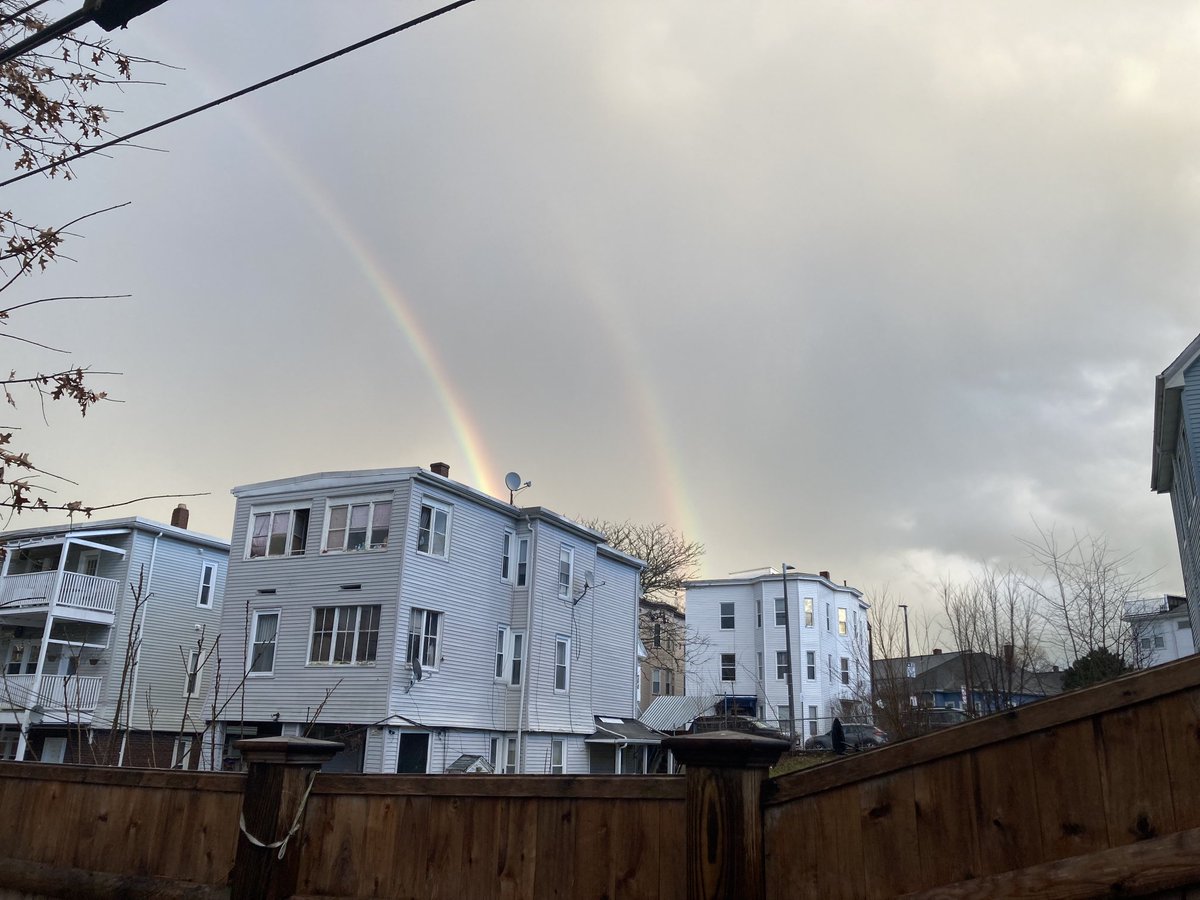 Double rainbow in Roslindale!