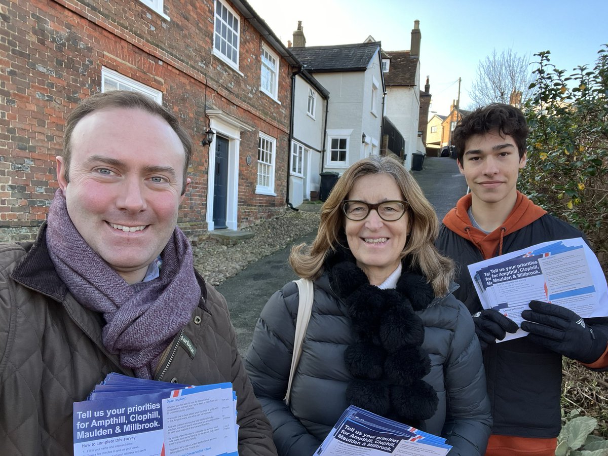 It was a lovely sunny ☀️ day and great to be out meeting residents in Ampthill #MidBedfordshire.