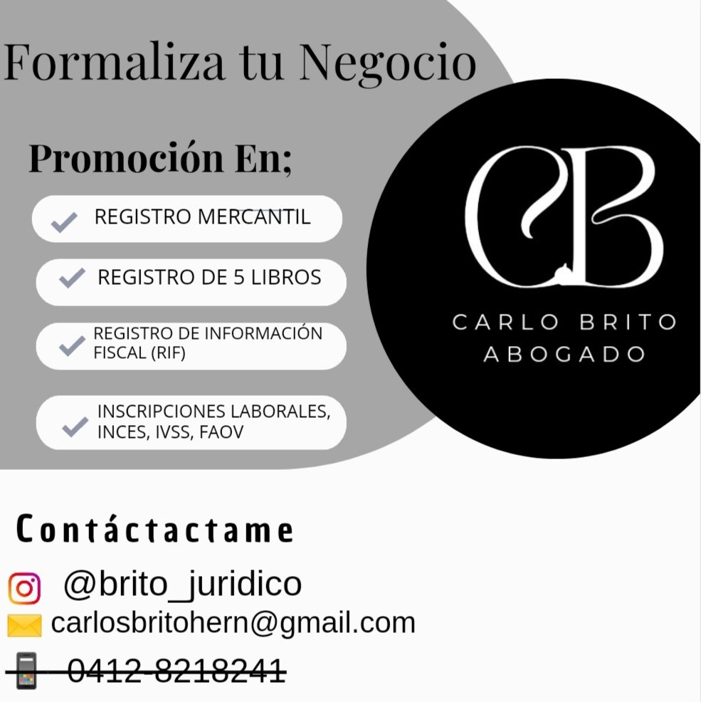 carlobrito's tweet photo. Comienza el 2024 con buen pie. Dale personalidad Jurídica a tú emprendimiento https://t.co/LzIO4QAFRC