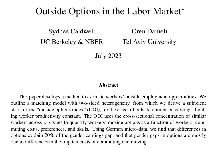 Recently accepted to REStud, ``Outside Options in the Labor Market,'' from Caldwell and Danieli: restud.com/outside-option…